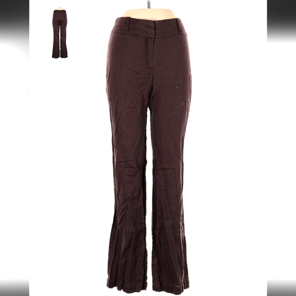 Brown 100% linen pants